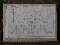 Struma Military Cemetery - Nichol, J